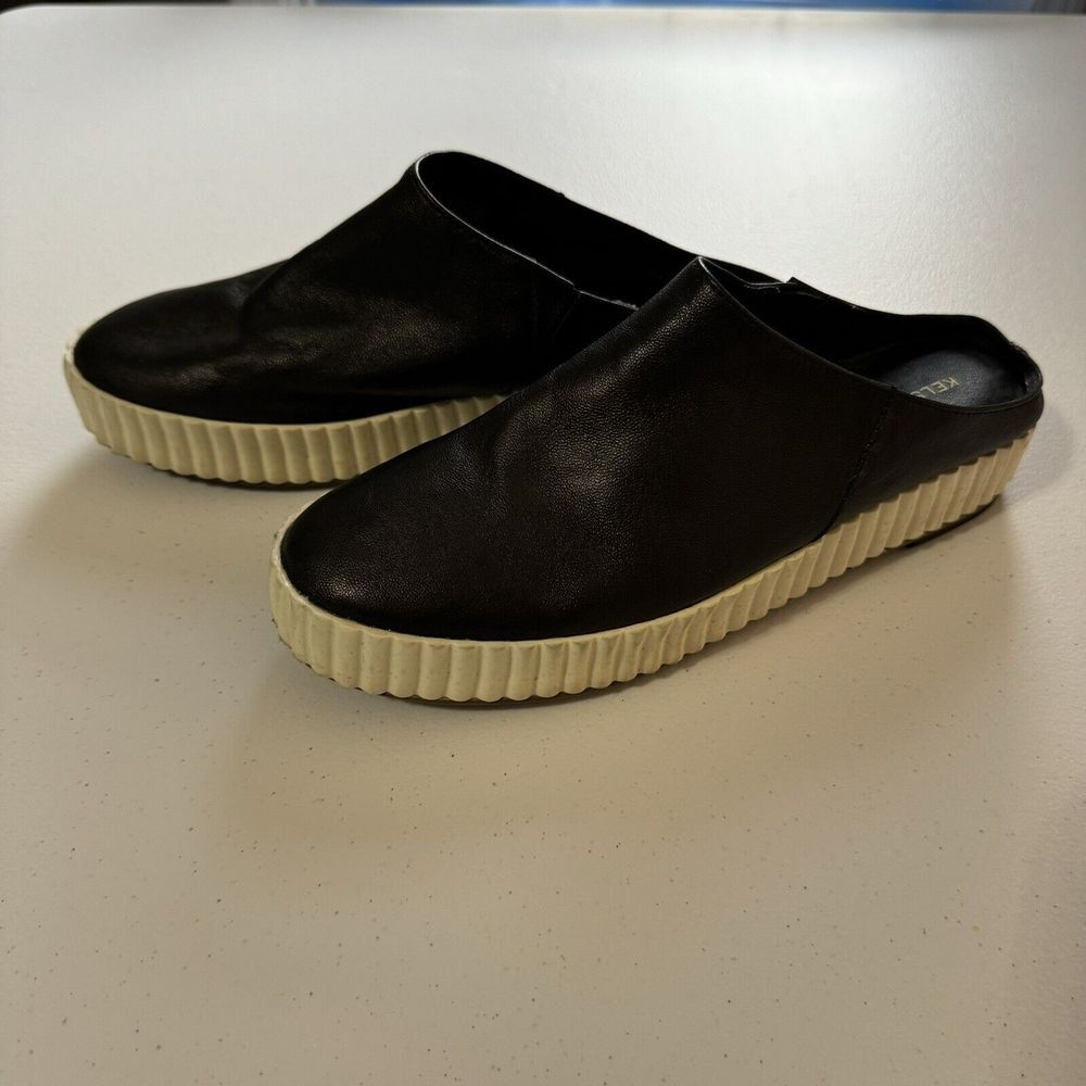 Kelsi Dagger Brooklyn Miller Mule Sneaker Womens Size US 7.5 Black Leather